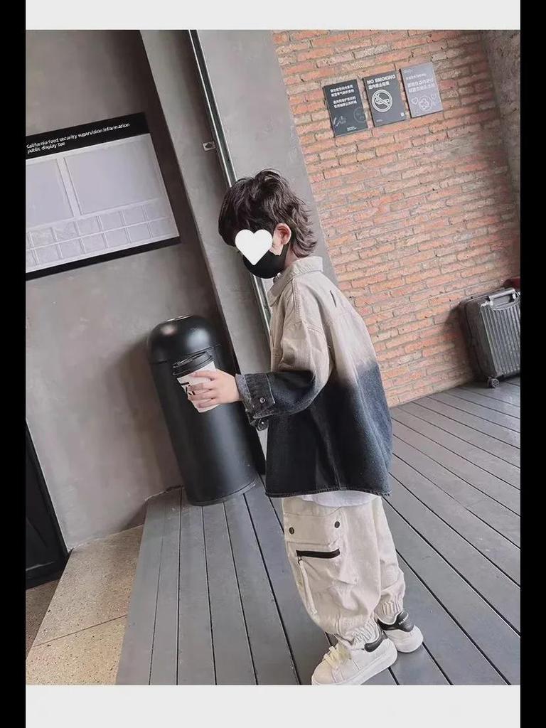 2023 Stylish Boys' Spring/Autumn Overalls - Trendy Korean Medium & Large Kids' Pants