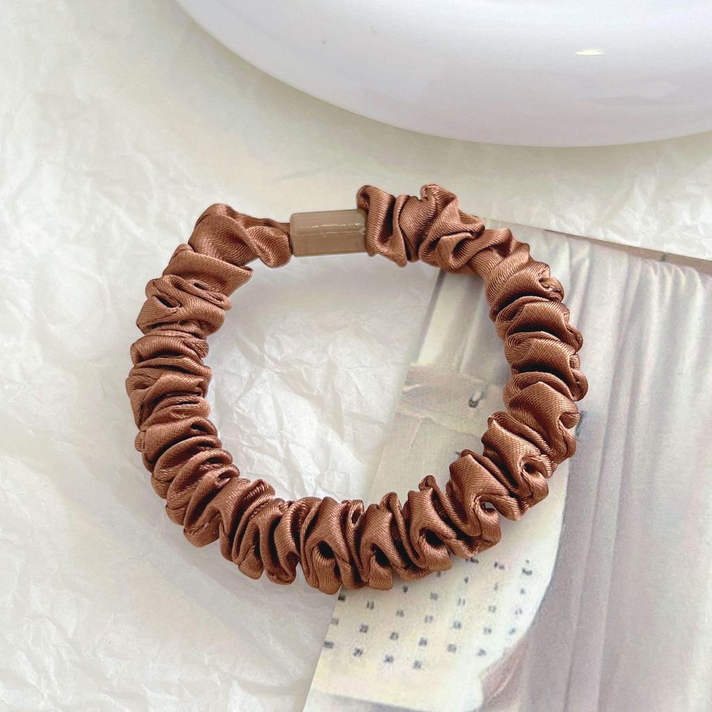 Koreańska gumka do włosów o wysokiej elastyczności: Cienka, Prosta, Płaska Konstrukcja Klamry