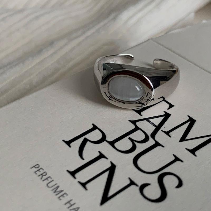 Korean Zircon Geometric Twist Woven Open Ring for Women Girls Fashion Personality Simple Trend Retro Cool Aesthetic Jewelry
