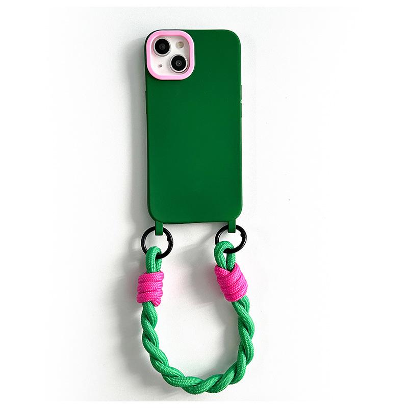 

Celebrity Style Crossbody Lanyard Case for iPhone 16 Pro Max/15/14 - Soft Silicone 14