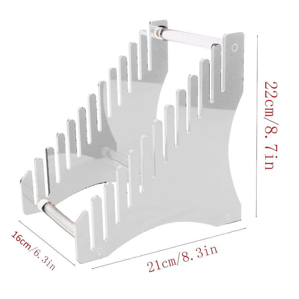 Clear View Acrylic Record Storage Black 12-slot Acrylic Rack Desktop Transparent Record Display Desktop Decor