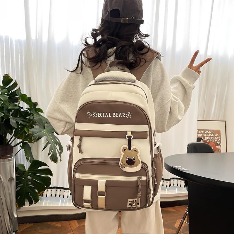 Durable Oxford Cloth Backpack For Middle And High School Students Large Capacity