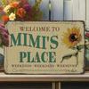 Retro Metal Sign Funny Moms Shit List/Chicken Butt/Welcome To Mimi's Place Poster Sign Vintage Farmhouse Wall Decor for Garden Yard Bar Porch Home