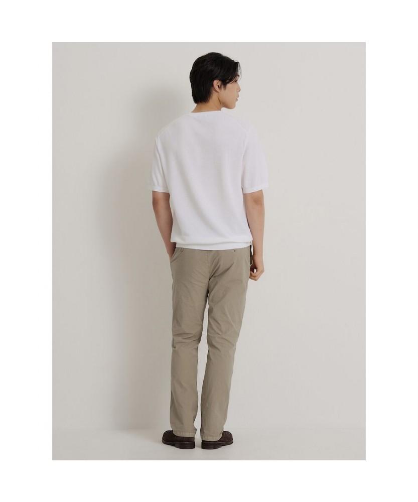 Binpolmen Summer Garment-Dyed Standard Fit Pants Khaki