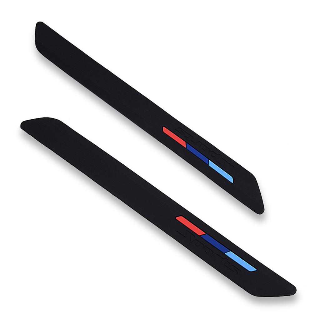 AWP1 runmade Universal Car Front Rear Bumper Sport Protector Corner Guard Rubber Strips Side Bumper Protection Guard Anti-Scratch Pad