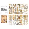 Yuezhen Waterproof PET Film Sticker Book: Creative Wood-Themed Journal Stickers