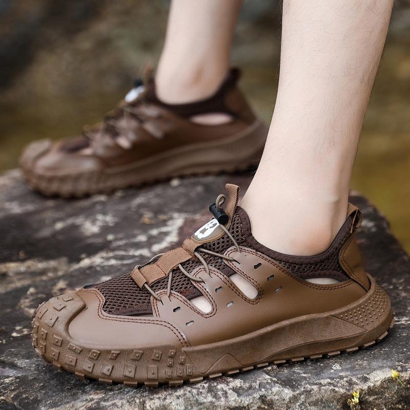Men's Outdoor Breathable Clogs, Fashion Slip-on Soft Sole Comfort Casual Shoes for Teenagers