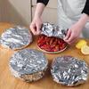 10pcs Repeatable Aluminum Foil Film Heat Insulation Covers Keep Warm Kitchen Food Covers for Bowls Dishes Storage Picnic