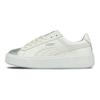 Puma Basket Platform Rihanna Metallic Toe Wedge Sneakers Women Sneakers White Silver 366169-01