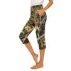 Women Elastic Waist Casual Capri Pants Slim Fit Side Slit Pockets Lightweight Stretchy Bottoms for Everyday Wear