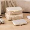 3Pcs Storage Bags Set Travel Compression Packing Cubes Clothes Shoes Organizer Portable Luggage Bags