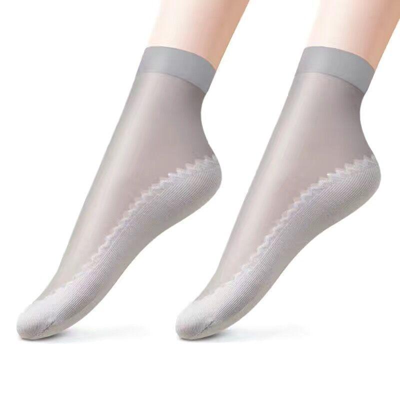 

Короткие нескользящие хлопковые носки второго поколения для женщин — устойчивые к зацепам и износу для весны/лета One size