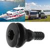 Multi-size Boat Through Hull Connector Black White Thru Hull Fitting ABS Plastic Straight Through Drain Outlet Boats