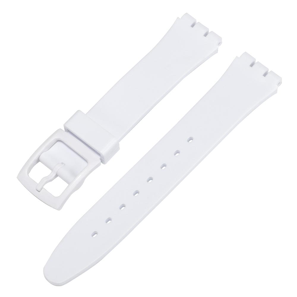 16mm 17mm 19mm Horlogeband voor Swatch Siliconen Horlogeband Jelly Kleur Waterdichte Rubberen Polsband Zachte Sport Armband Accessoires