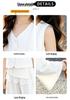Korean Style Girls' Sleeveless Set - Summer 2026: Lace Trim Vest & Wide Leg Bloomers for Medium and Large Children