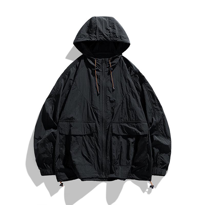 

Унисекс Летняя Защита от УФ Легкая Дышащая Повседневная Рыболовная Куртка 2XL чёрный