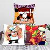 P-Pizza Tower Game Pillow Case Square Pillow Bedroom Sofa Leisure Comfort Cushion Car Living Room Home Decoration
