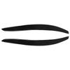 2 Pcs Headlight Eyebrow Glossy Black Trim Front Left Right Decoration for 3 Series Coupe E92 2006‑2012