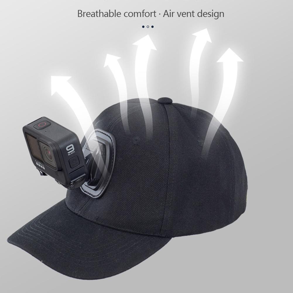 Adjustable Canvas Sun Hat Cap for Gopro Hero 12 11 10 9 8 7 6 5 4 3 Insta360 X3 X2 Eken SJCAM DJI OSMO Sport Action Camera