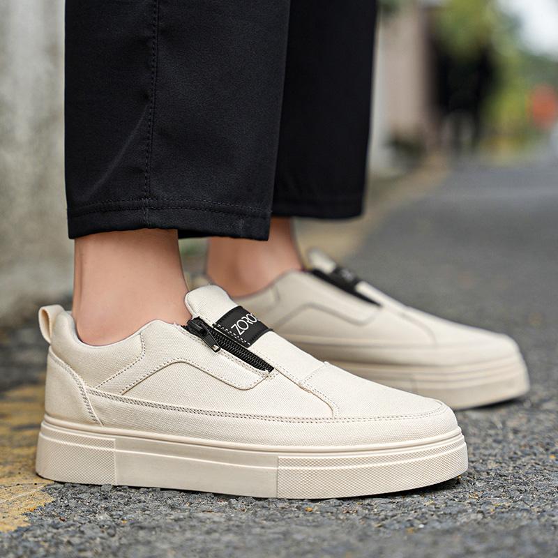 Fashion PARZIVAL Men Casual Shoes Slip-On Moccasin Driving Shoes Platform Sneakers Canvas Shoe Loafers Zapatos Informales De Hombre