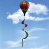 1pc, Rainbow Hot Air Balloon Wind Spinner Sequin Rotating Colorful Windmill String Garden Windmill, Scene Decor, Holiday Decor, Room Decor