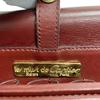 CARTIER flap Must Line leather Shoulder Bag Bordeaux leather Women Used