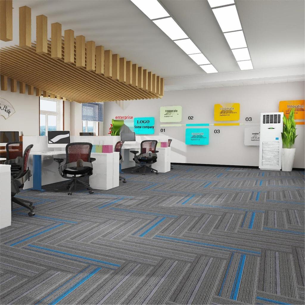 Soundproof Carpet Squares for Offices, Hotels, Billiard Halls, and Conference Rooms
