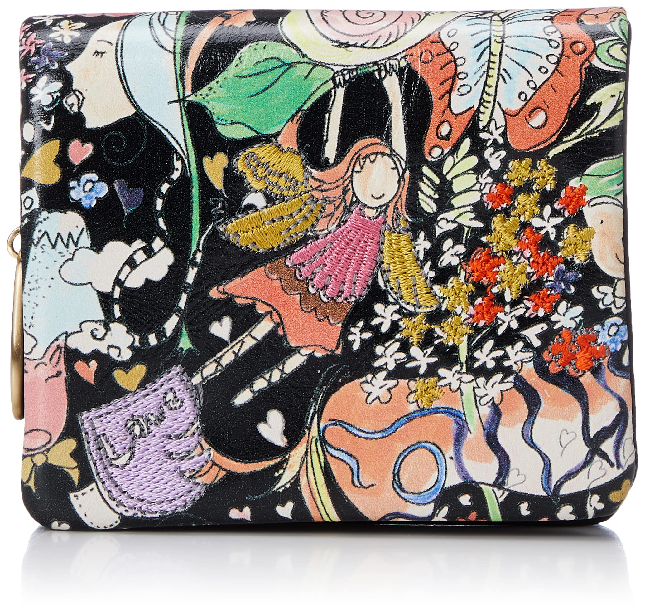 

Bifold Wallet Billfold Natural Love Black [Tsumori Chisato] Women s