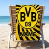 1pc Football28 Beach Towel with Custom Name, Beach/Swimming/Bath/Picnic/Camping Towel, Suitable for Seaside Beaches