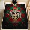1PC Portugal National Football Team Patterned Flannel Blanket Suitable For All Seasons for Home Decor Warmth and Comfort Gifts Holiday Present