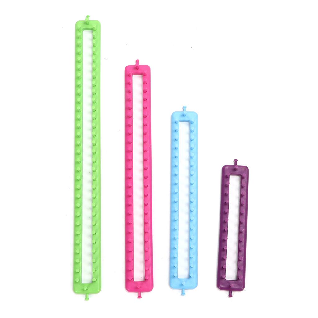 Strickrahmen Bunte Plastik Schal-Herstellungswerkzeuge DIY Häkelset für Kinder Erwachsene