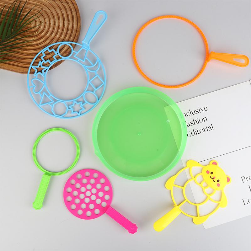 Bubble Machine Blowing Bubble Tool Soap Bubble Maker Blower Set Big Bubble Dish Outdoor Kid Fun Parent-Child Interactive Toys