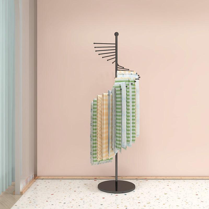 

Кованый железный напольный стеллаж для шарфов из шелка - Многофункциональный дисплей для хранения