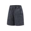 Li Ning Revive Comfort Simple Versatile Solid Color Loose Mid Waist Five Point Casual Shorts Men Shorts Charcoal-Black AKSV831-1