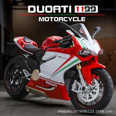 1/12 Ducati 1199 Simulation Motorrad Legierung Handgemachte Motorrad Junge Spielzeug