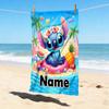 Custom Name Island Paradise Stylish Digital Printing Beach Towel Quick‑Drying Absorbent Blanket for Beach Pool Gym Travel