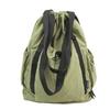 Travel And Hiking Solid Color Nylon Backpack With Drawstring Design