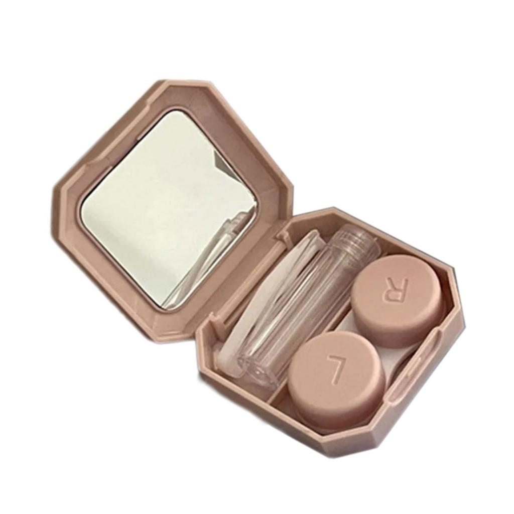 Portable Contact Lenses Case Remover Tool with Cover Travel Easy Carry Plunger Suction Cup Applies Contacts Safely