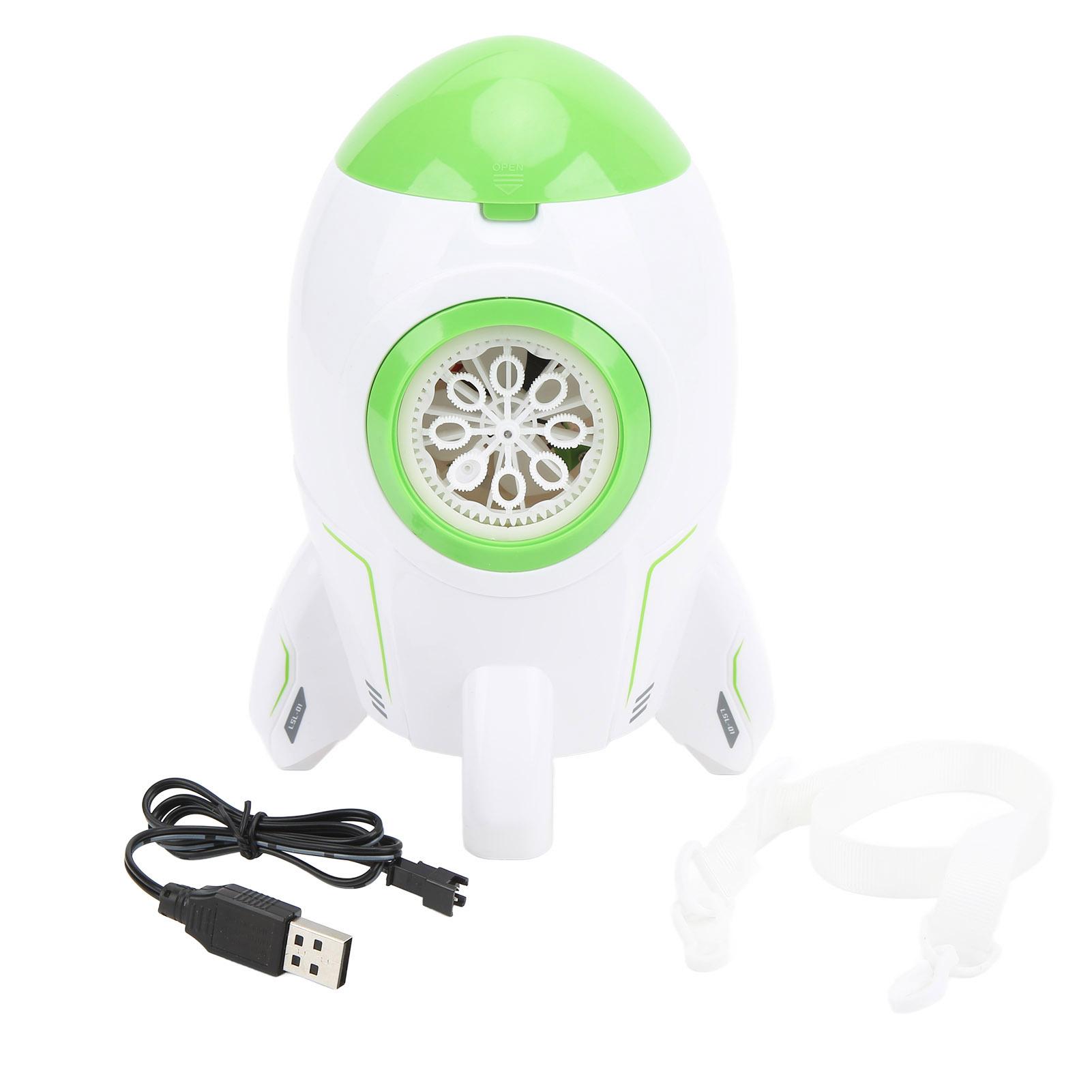 YDJIA V18 Electric Bubble Machine Toy Automatic Bubble Blower Rechargeable Bubble Maker with Light for Toddlers Kids