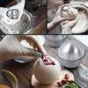 Three Pairs/set Large Stainless Steel Round Bath Bomb Molds for Creating Fizzy Bombs At Home - Perfect for DIY Spa and Bath Products