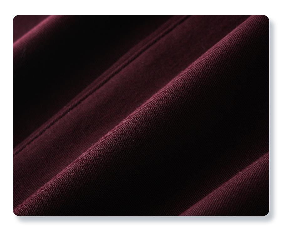 Ancola Women's 2024 Red Velvet Slim-Fit Straight-Leg Petite Wide-Leg Winter Jeans