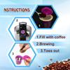 50/100 Pcs Natural Disposable Coffee Paper Filters K Cup Paper Filters  for Most Reusable K Cup Pods