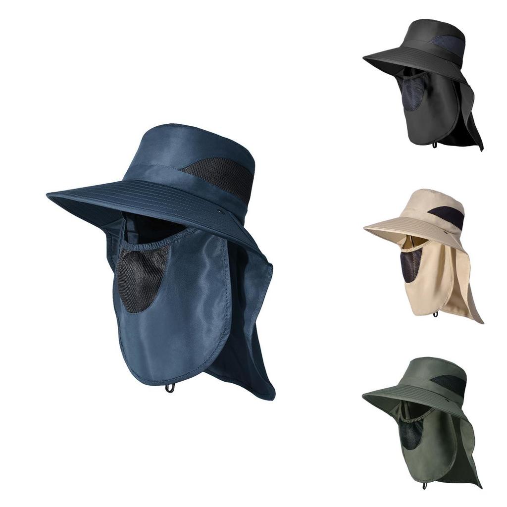 Outdoor Sun Protection Fisherman Hat With Large Brim For Men And Hiking Enthusiasts