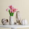 Shu Men Wabi-Sabi Stil Keramikkrug: Retro-Musterung, verwitterte Textur, Trockenblumen-Vase für Wohnzimmer- oder Esstisch-Dekoration