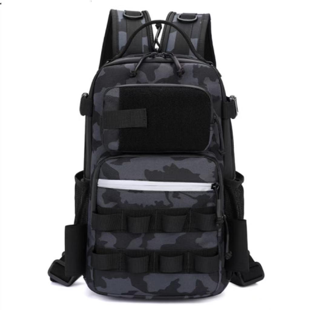 A1R Fishing Gear Backpack: Waterproof, Multifunctional, Large-Capacity Crossbody and Chest Bag.