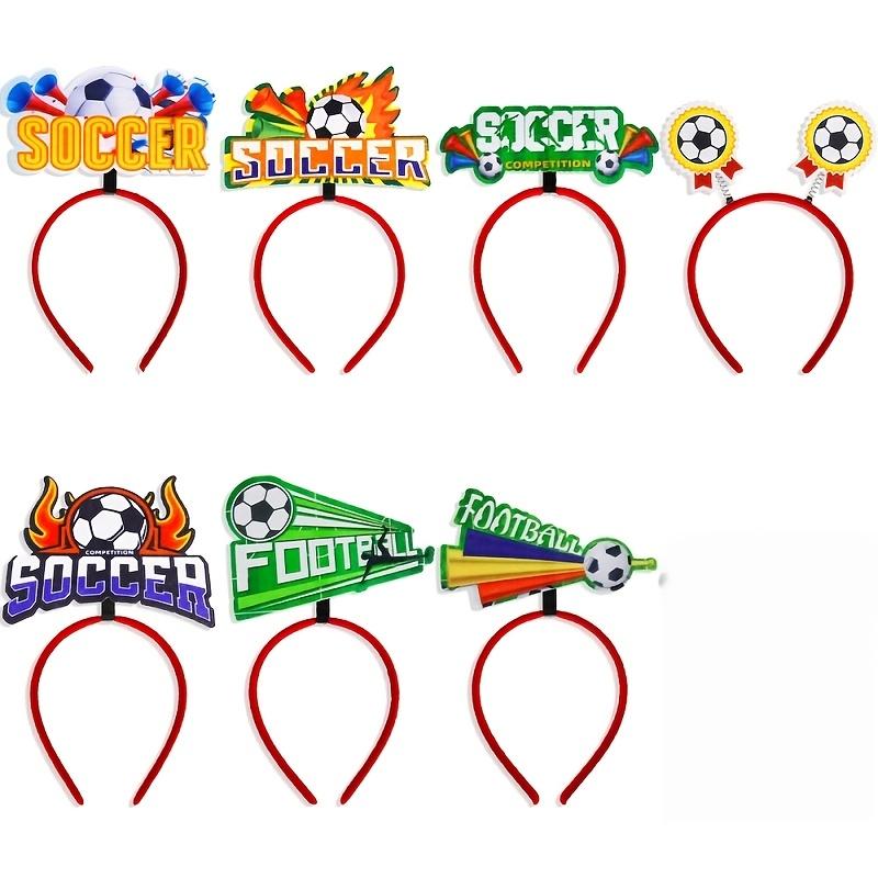 7pcs 2026 Football Fan Support Headband | Cute Plastic Style, for Bar Viewing Atmosphere, Football-Themed Party Headwear