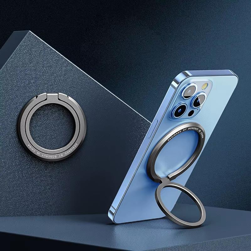 Magnetic Phone Holder Stand Magnet Finger Ring Socket Portable Wireless Charging for IPhone16 15 14 Pro/Max Cellphone Bracket
