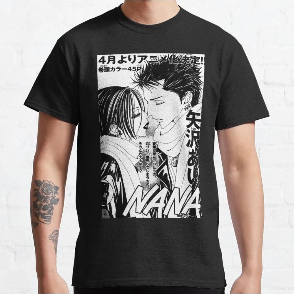 Nana Trapnest Trigger аниме футболки футболки The Black Stones манга хлопок 90-х панк секс пистолеты ai yazawa westwood идеи для подарков топы XL