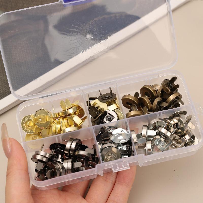 Metal Magnetic Snap Fasteners for Bags, Wallets, Coats & Luggage