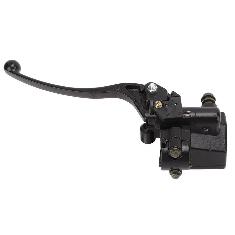 Hydraulic Brake Master Cylinder High Accuracy Black Brake  Pump Lever Stable Performance Wear Resistant for Motorcycle